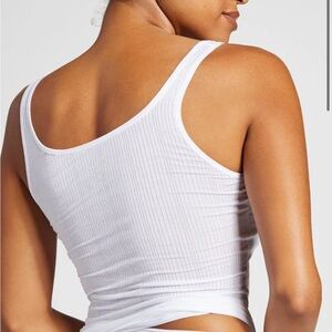 Negative Underwear White Ribbed Tank Top